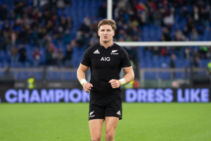 Jordie Barrett playing on the field